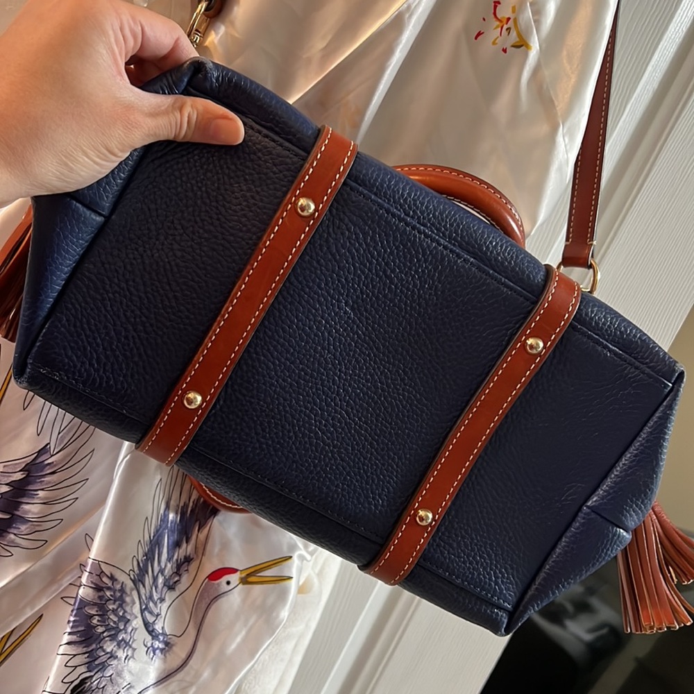 DOONEY & BOURKE - Purse navy blue and brown - Picture 4 of 8